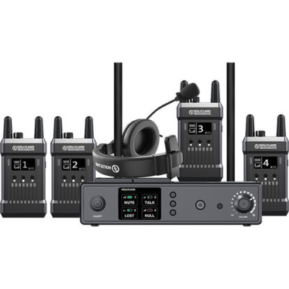Hollyland T1000 Full-Duplex Intercom System with 4 Beltpacks0