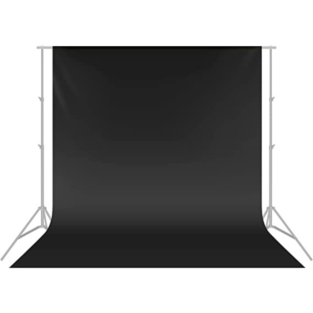 Visico Muslin Backdrop 3X6M Black