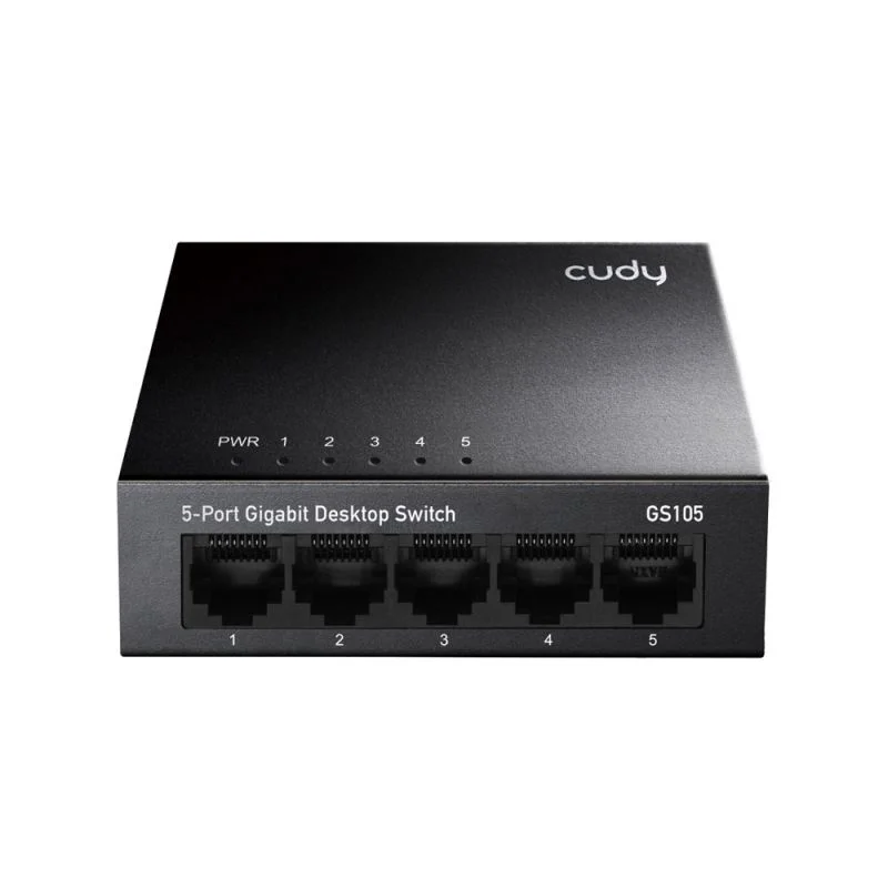 CUDY 5-PORT Gigabit metal switch 8 x 10/100/1000Mbps RJ45 ports