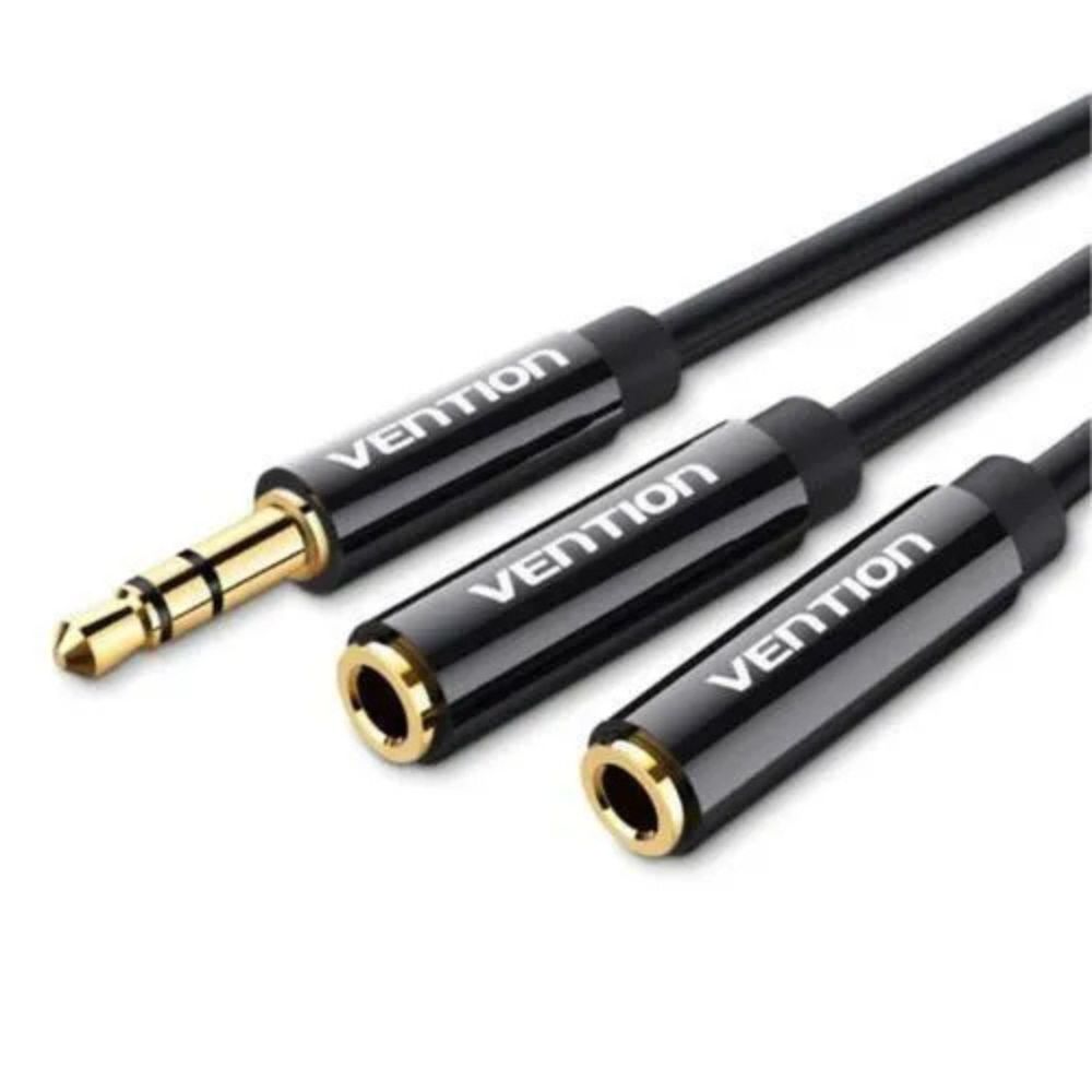 Vention 3.5mm 2 × 3.5mm Stereo Splitter Cable 0.3M ABS Type: VEN BBSBY
