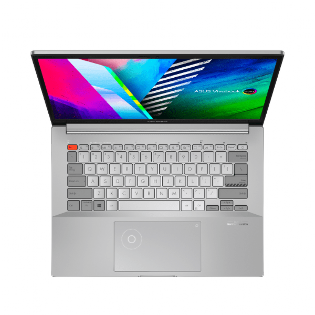  ASUS Vivobook Pro 14X OLED, Core i7 11370H, 16GB, 512GB SSD, NVIDIA GeForce RTX 3050 4GB GDDR6, Windows 11 Home, 14″ 2.8K OLED, Cool Silver – 90NB0U44-M008J03
