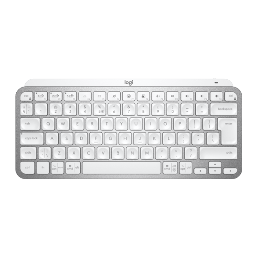 Logitech MX Keys Mini Minimalist Wireless Keyboard – Pale Gray – 920-0104992