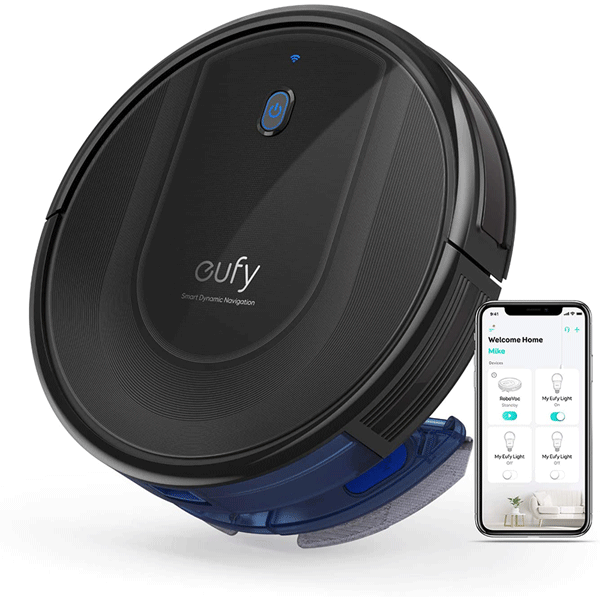 eufy by Anker, RoboVac G10 Hybrid, Robotic Vacuum Cleaner, Smart Dynamic Navigation, 2-in-1 Sweep and mop, Wi-Fi, Super-Slim, 2000Pa Strong Suction, Quiet, Self-Charging, for Hard Floors Only4