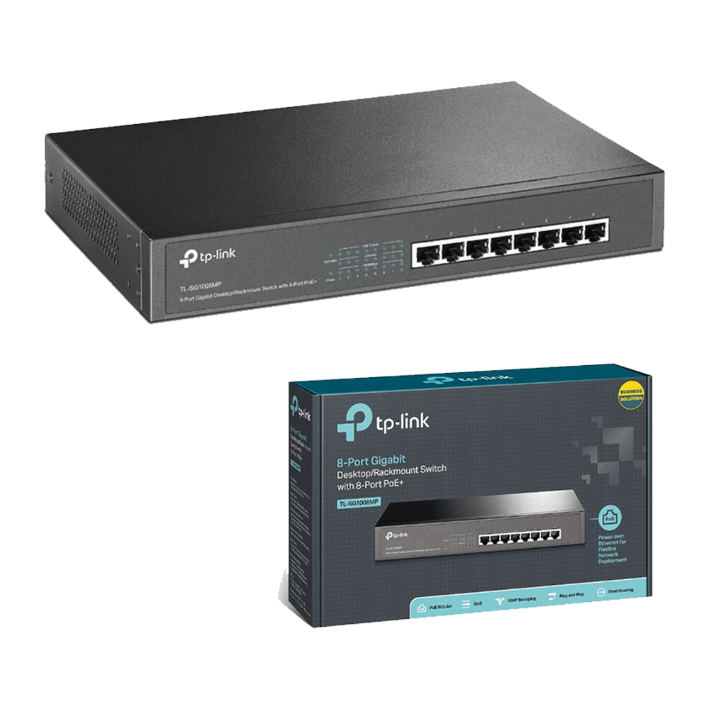 TP-Link TL-SG1008MP V2 | 8 Port Gigabit PoE Switch | 8 PoE+ Ports0