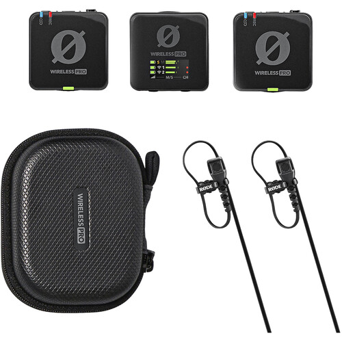 RODE Wireless PRO 2-Person Clip-On Wireless Microphone System/Recorder with Lavaliers (2.4 GHz)0