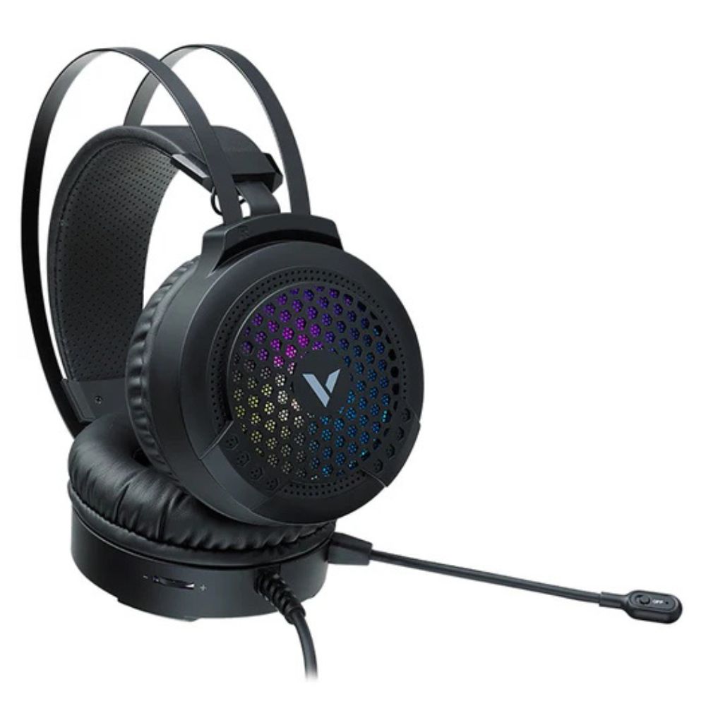 RAPOO VH120 ILLUMINATED GAMING HEADSET RGB - BLACK