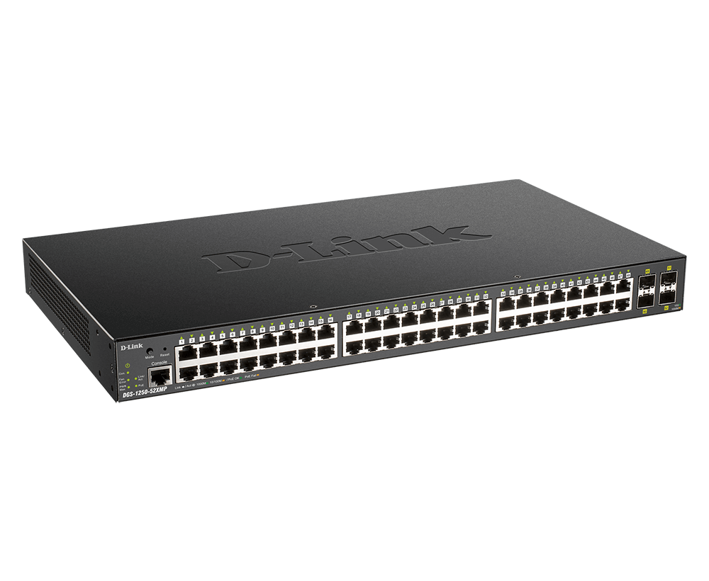 D-Link DGS-1250-52XMP – 52-Port Gigabit PoE+ Smart Managed Switch3