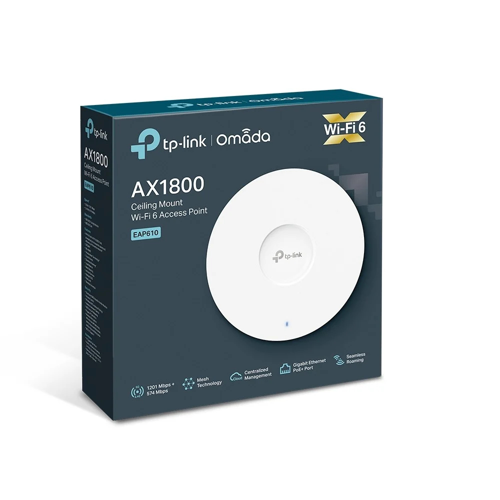 TP-Link AX1800 Ceiling Mount WiFi 6 Access Point - TL-EAP6102