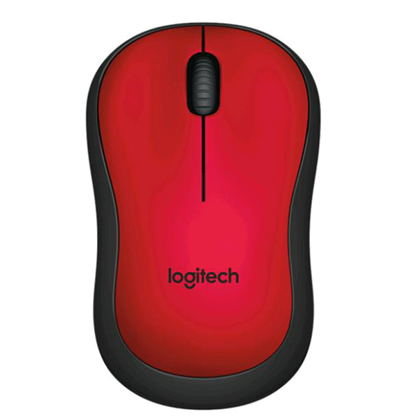 Logitech Wireless Mouse Silent M220 - Red (910-004880)2