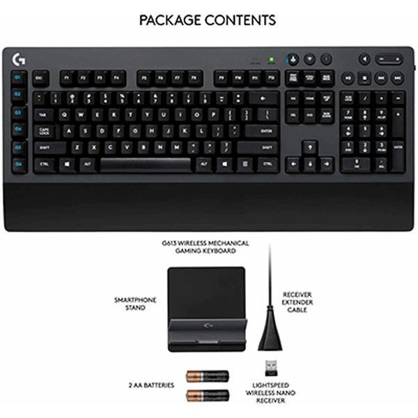 Logitech G613 LIGHTSPEED Wireless Bluetooth Mechanical Gaming Keyboard0