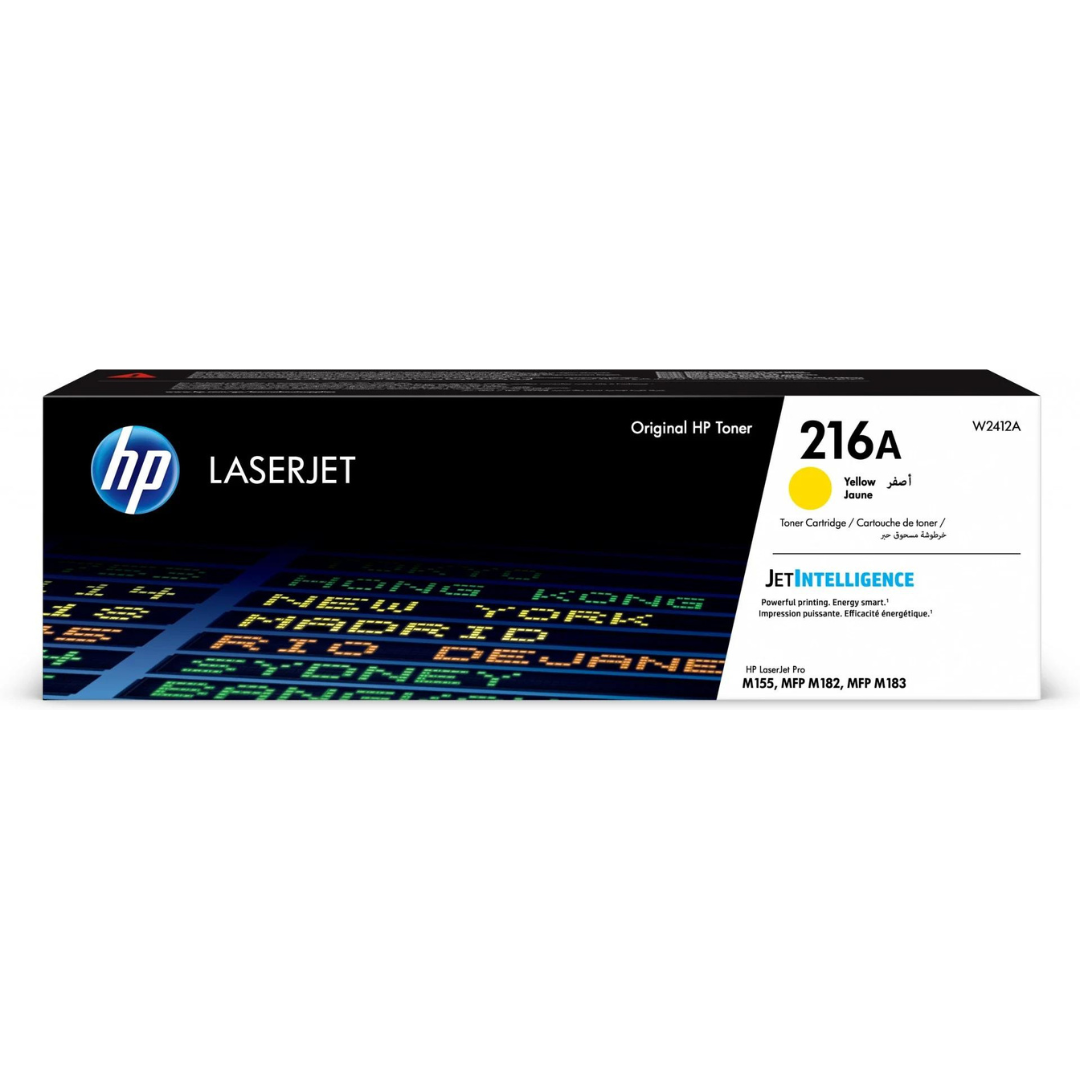 HP 216A Yellow Original LaserJet Toner Cartridge- W2412A0