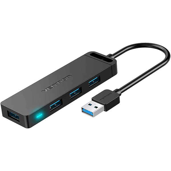 VENTION 4-Port USB 3.0 Hub Ultra-Slim Data USB Splitter 4