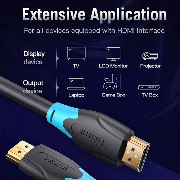 VENTION HDMI CABLE 3METER BLACK - VEN-AACBI3