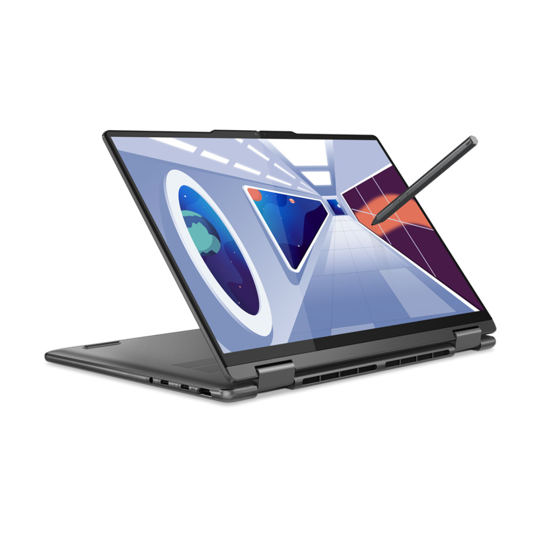 Lenovo Yoga 7 14IRL8, Intel Core i7 1355U, 16GB LPDDR5 5200 (Not Upgradable), 512GB SSD M.2 2242 PCIe 4.0×4 NVMe, Windows 11 Home, 14″ 2.2K Touch Screen – 82YL004PUE3