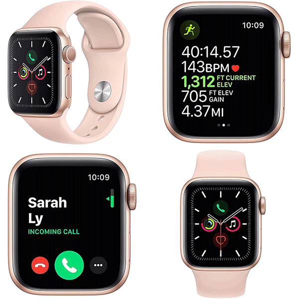 Apple Watch Series 4 (GPS, 44MM) - Gold Aluminum Case with Pink Sand Sport Band4