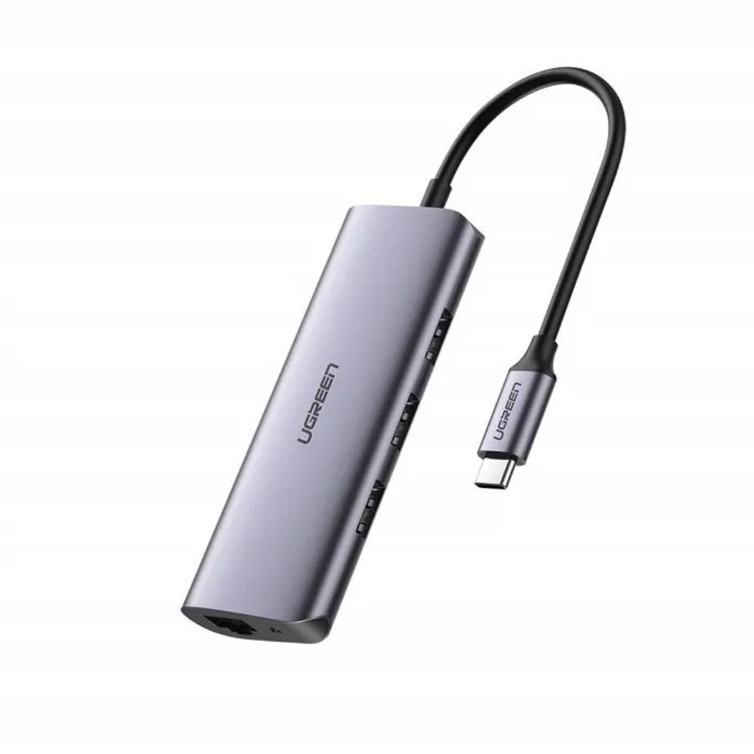 UGREEN USB-C to USB 3.0 Hub (3 Ports) + Gigabit Ethernet - CM475 (UG-60600)3