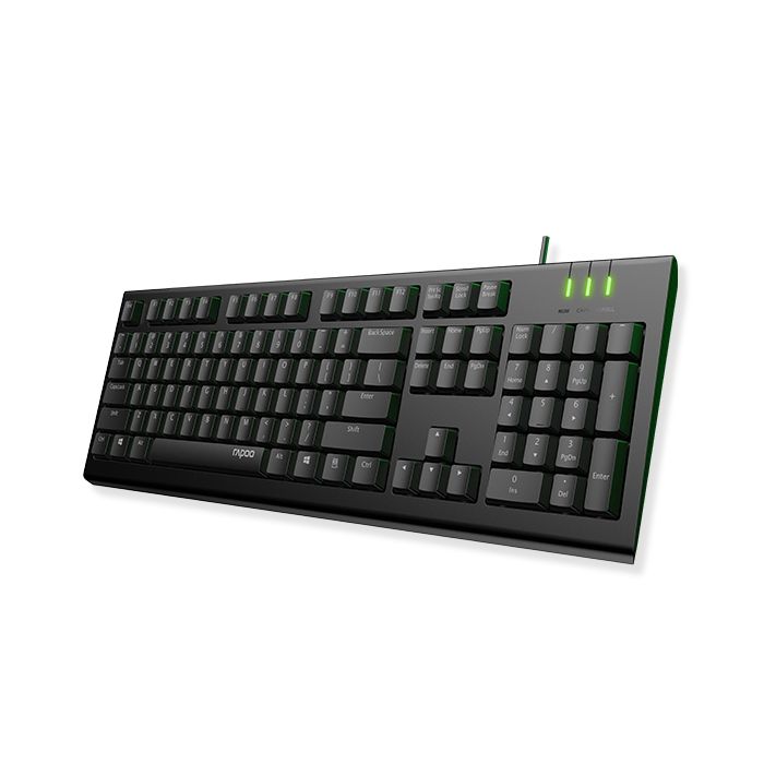 Rapoo Spill Resistance Wired USB Keyboard NK1800