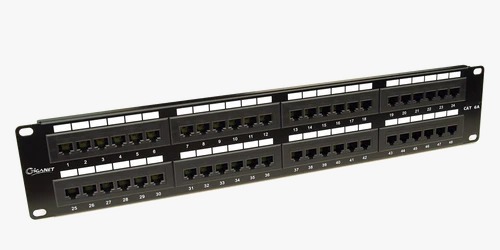 Giganet 48 Port Cat 6A Patch Panel – GN-C6A-UTP-PP-482