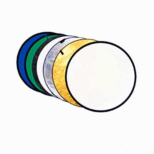 Godox 43 Inch (110cm) 7 in 1 Round Portable Collapsible Multi Disc Light Reflector (Translucent, Silver, Gold, White, Black, Green and Blue)
