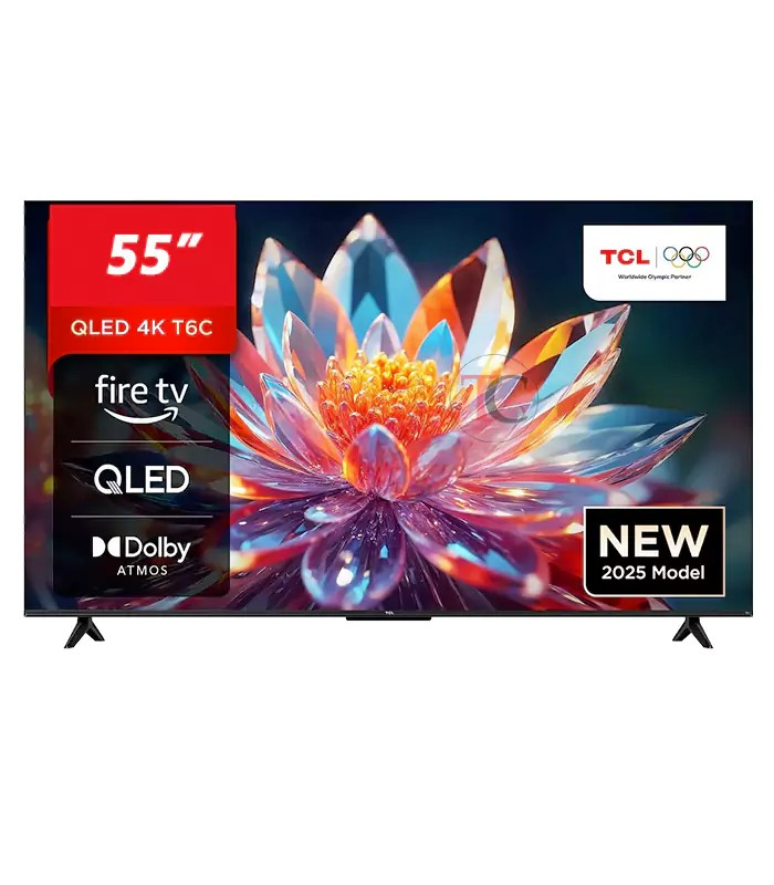 TCL 55″ 55T6C QLED Smart TV (2025 Model)0