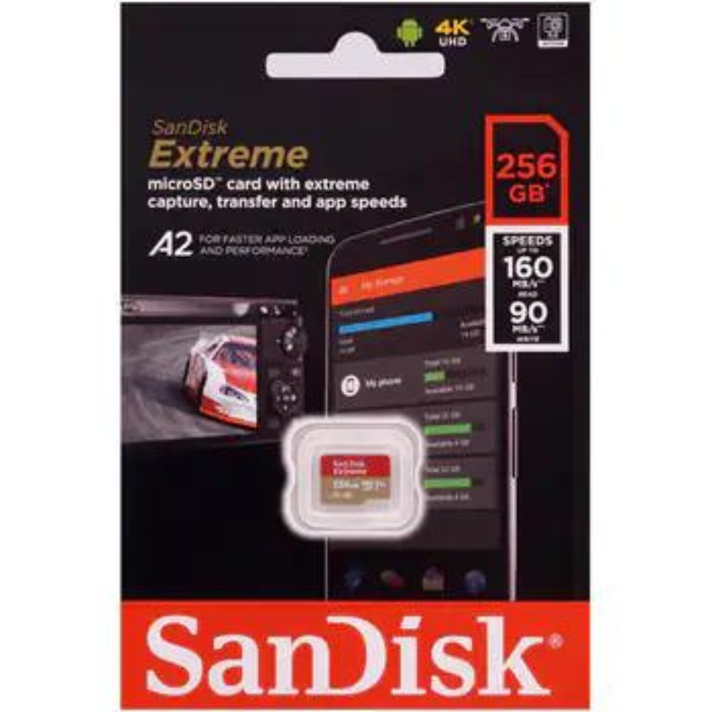 SanDisk 256GB Micro SDXC Extreme Pro Memory Card Works with DJI Osmo Action Camera (SDSQXCZ-256G-GN6MA)2