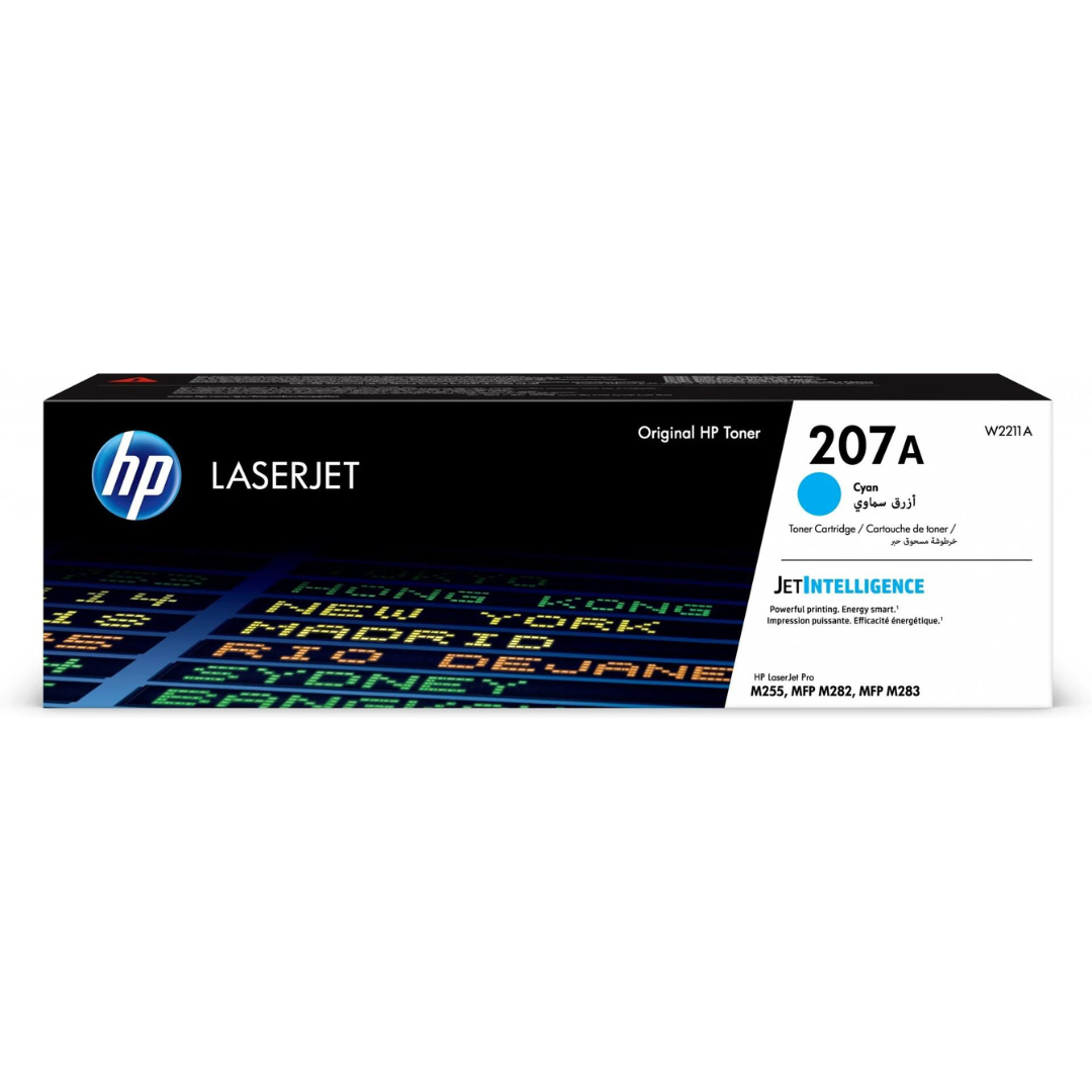 HP 207A Cyan Original LaserJet Toner Cartridge- W2211A0