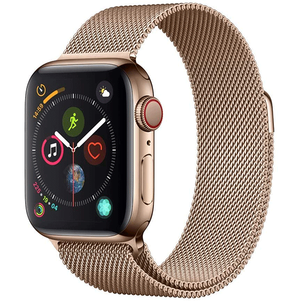 Apple Watch Series 4 (GPS + Cellular, 40mm) - Gold Stainless Steel Case with Gold Milanese Loop2