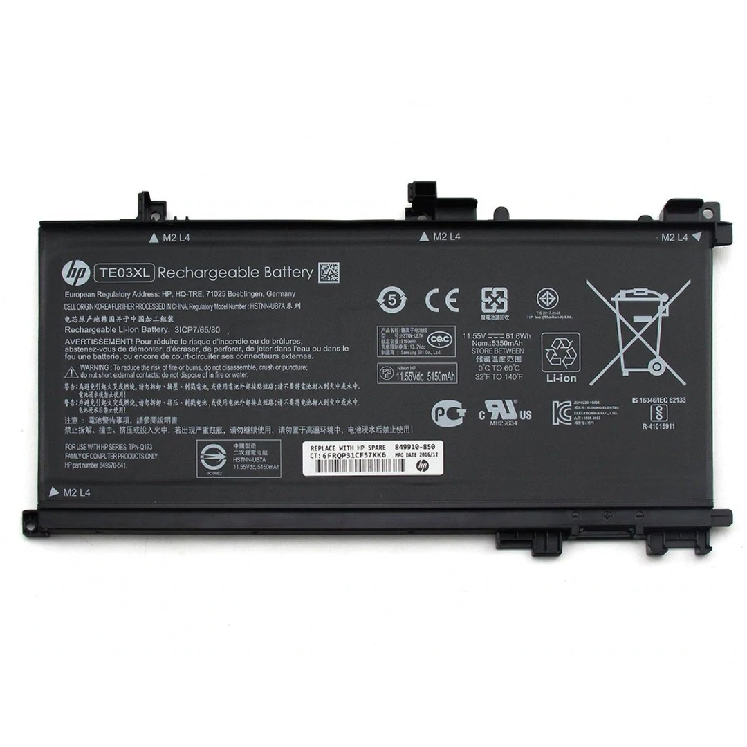 11.55V 61.6WH HP Pavilion 15-bc010nm battery- TE03XL2