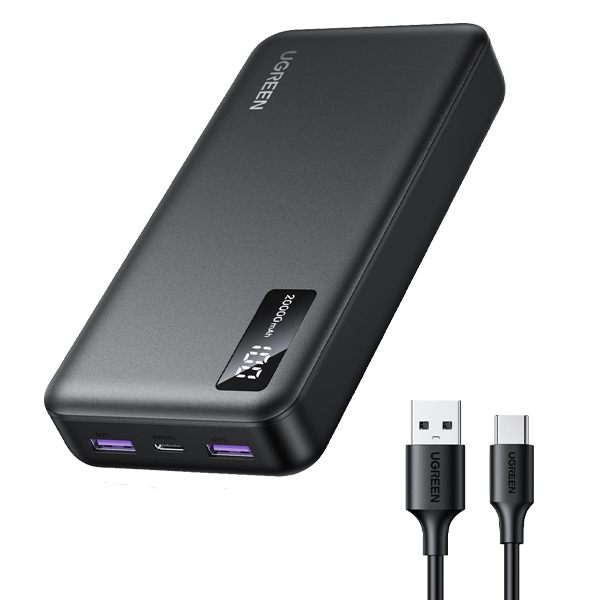 UGREEN 10000mAh 20W Two-way Fast Charging Power Bank Black – UG-257420