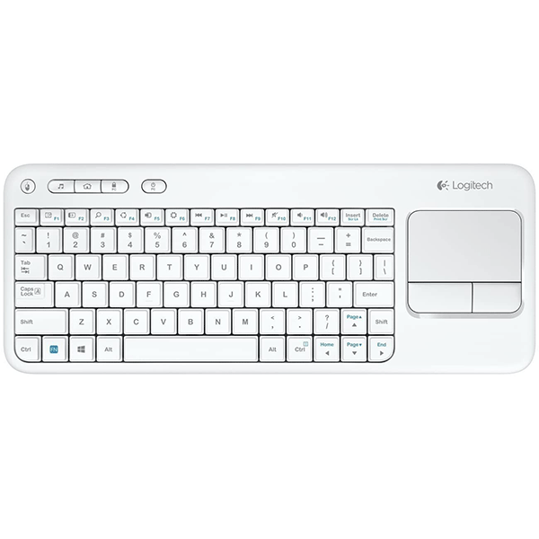 Logitech Wireless Keyboard with TouchPad K400 Plus  (920-007146) - White2