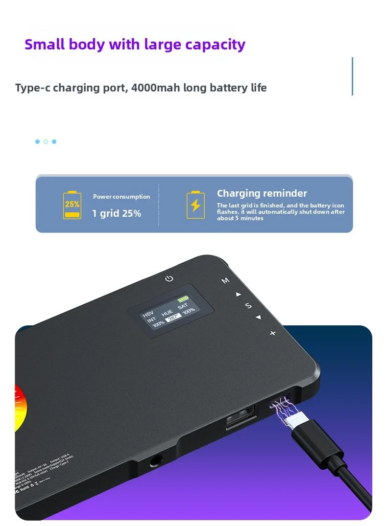 Caisi CS‑L‑C02 RGB LED Light Panel4