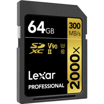 Lexar 64GB Professional 2000x UHS-II SDXC Memory Card2
