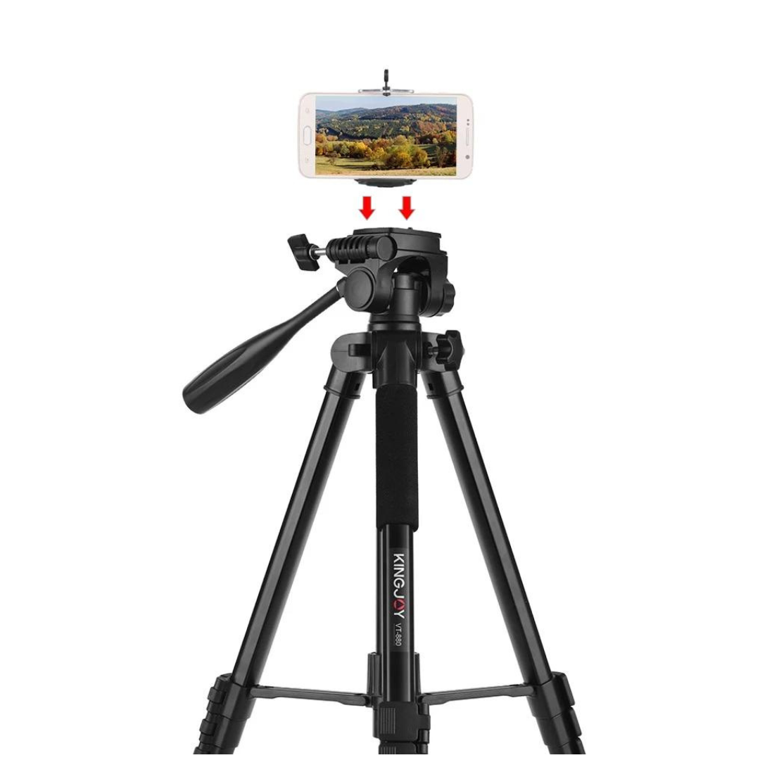 KINGJOY VT-880 2 In 1 Portable Adjustable Aluminium Alloy Camera Tripod Monopod