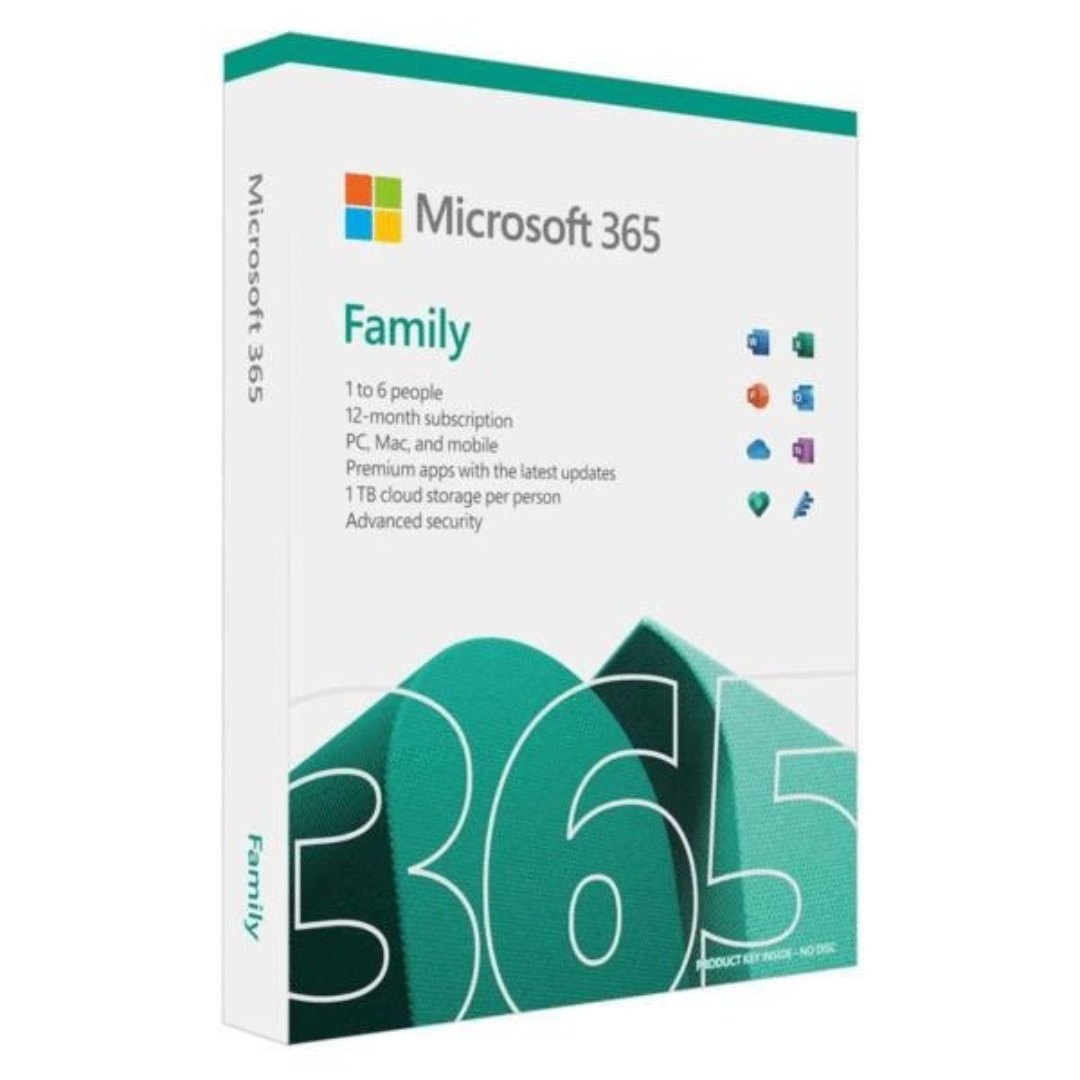 Microsoft Office 365 Family, English Subscription, 1 Year, Africa – 6GQ-015600