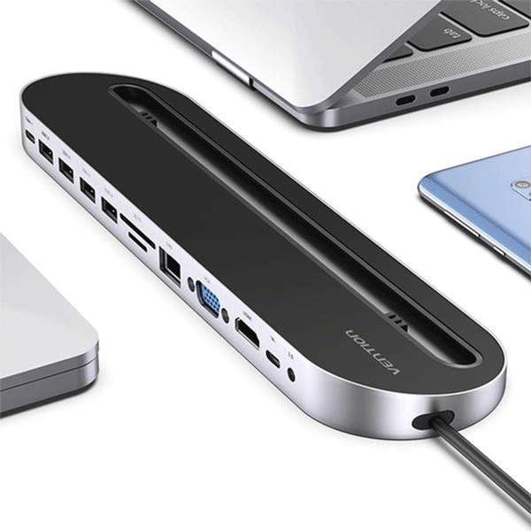 VENTION TYPE C TO MULTI-FUNCTION 12 IN 1 DOCKING STATION - VEN-THEBC3