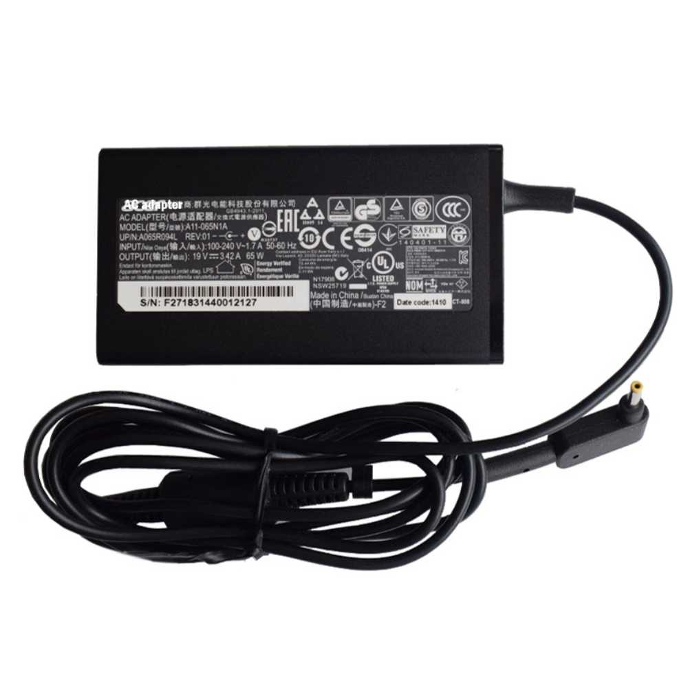 Acer 65W 19V 3.42A adapter for Aspire 3 A314-22-R0U0 and A314-22-R0WV2