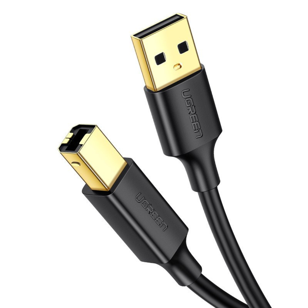 UGREEN USB 2.0 AM to BM Print Cable 5m (Black) – UG-103524