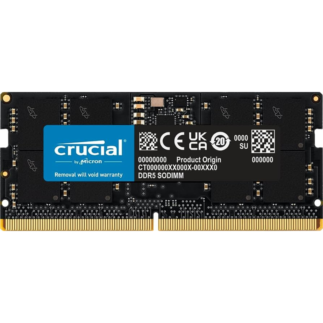 CRUCIAL LAPTOP RAM DDR5 16GB 4800- CT16G48C40S52