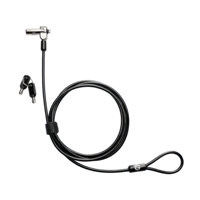 HP Nano Master Keyed Cable Lock – Black – 1AJ40AA3