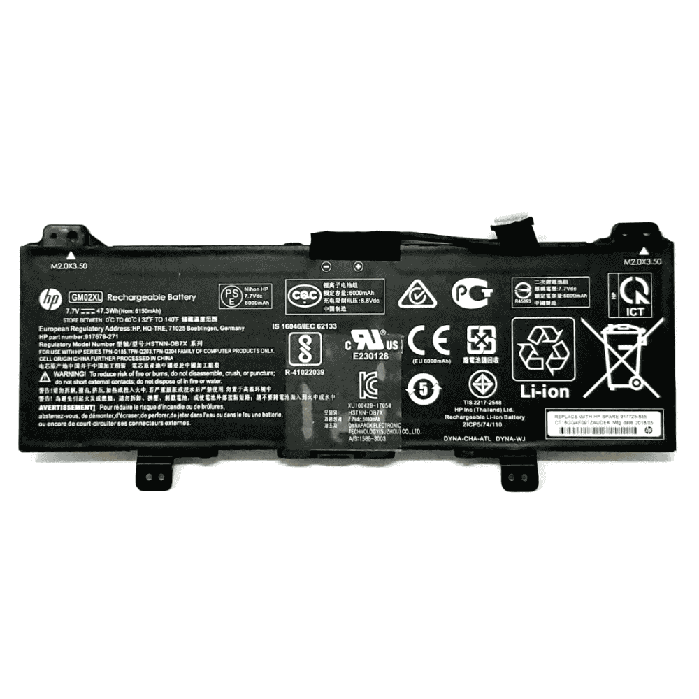 47Wh HP Chromebook 11-ae100 x360 Convertible PC battery- GM02XL0