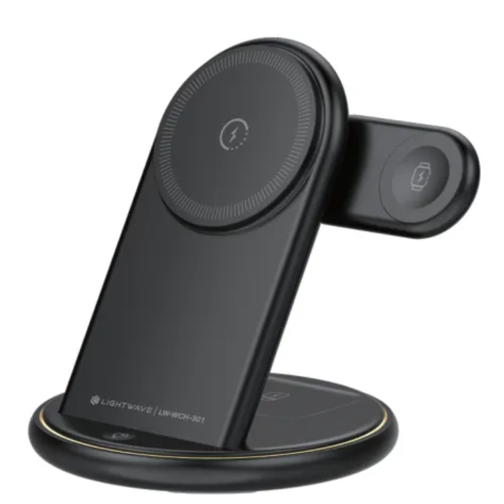 Lightwave 3-IN-1 Wireless Charger-LW-WCH-301
