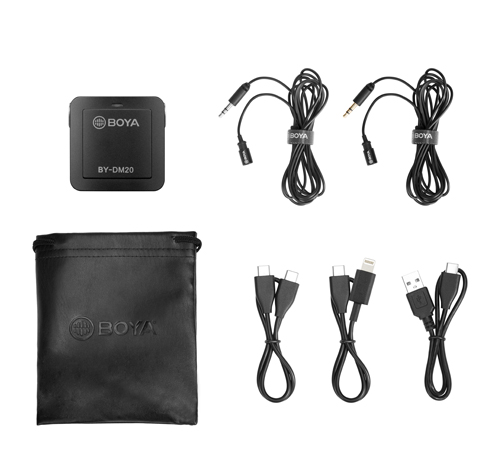 BOYA BY-DM20 Dual-Channel Recording Kit0