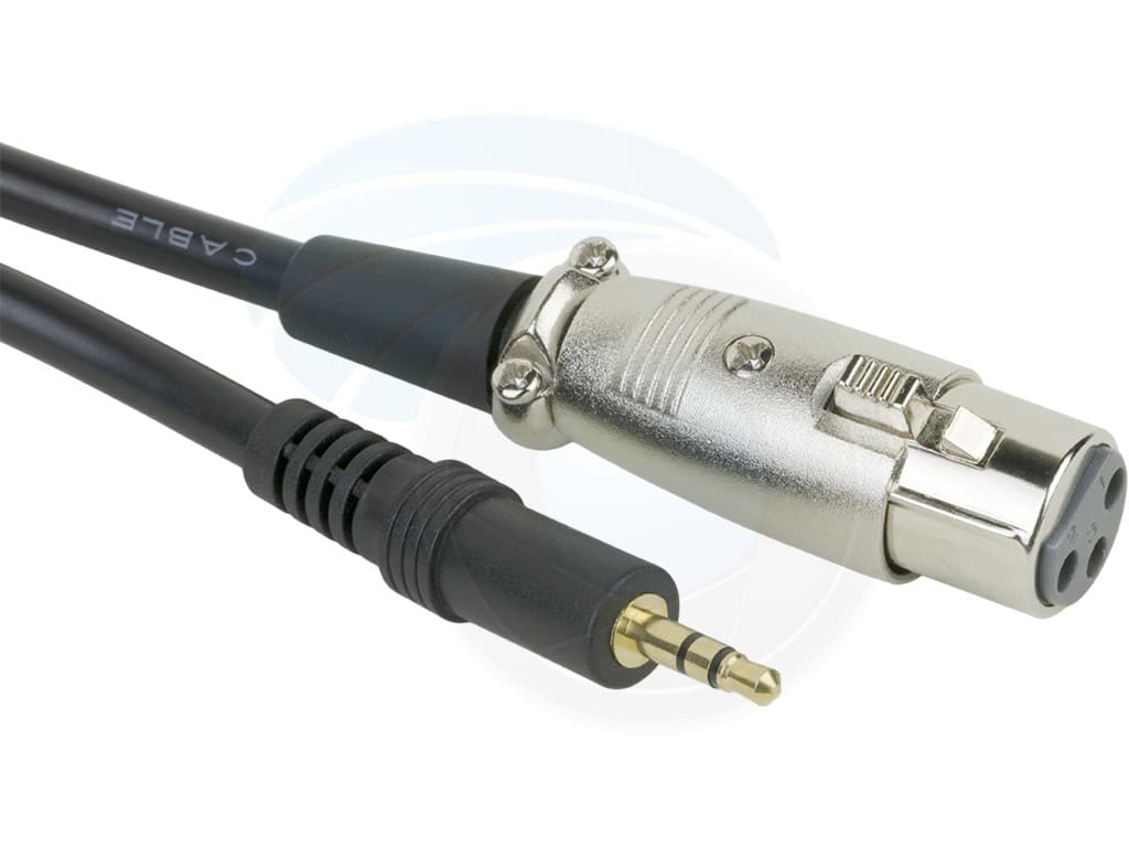 XLR Female to 3.5mm Jack Cable – 10 Meters0