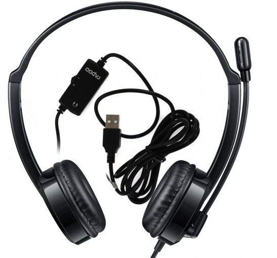 RAPOO H120 WIRED STEREO HEADSET WITH 3.5MM JACK