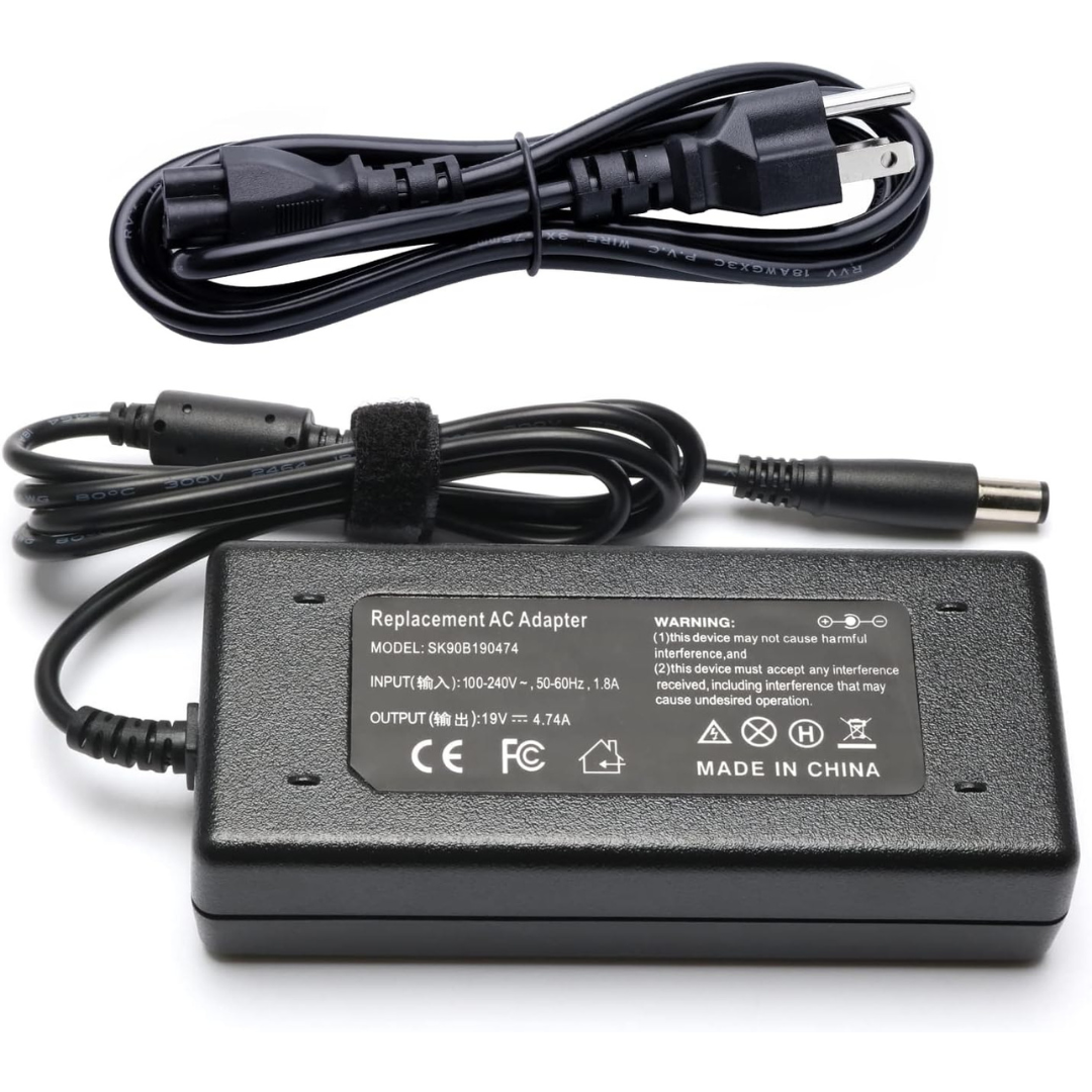 90w HP Pavilion 27q Display Charger + Free power Cord