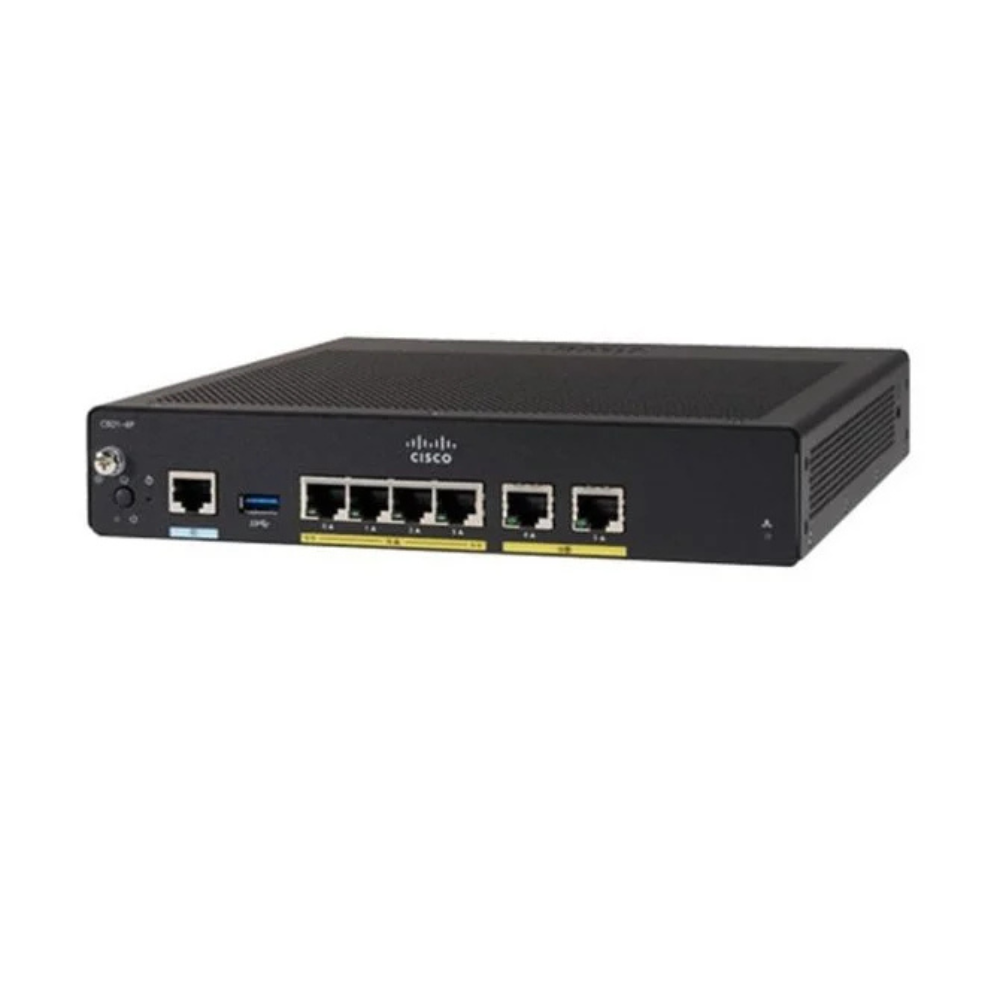 Cisco 921 Gigabit Ethernet security router- C921-4P2