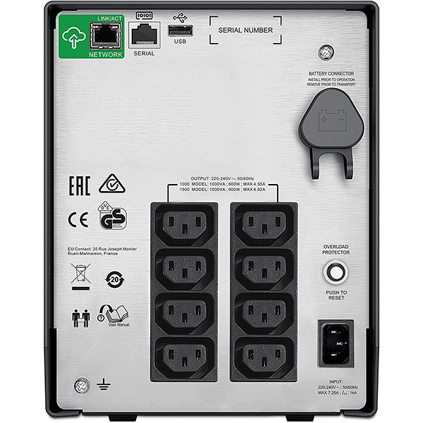 APC SMC1000IC Line-Interactive 1000VA 10AC Outlet(s) uninterruptible Power Supply (UPS)3