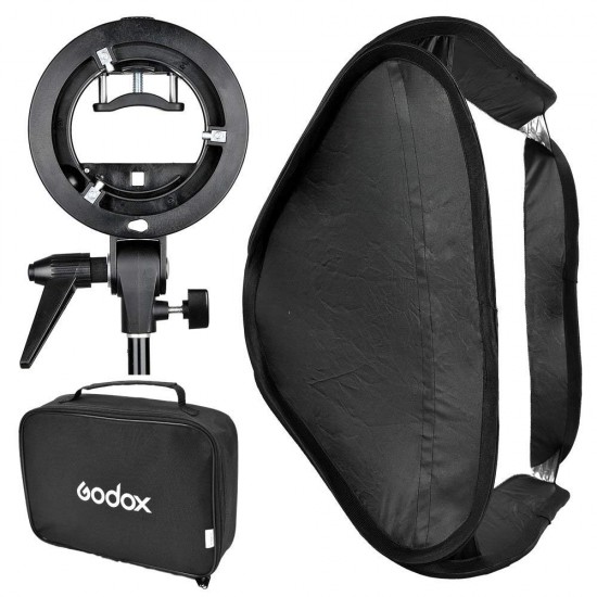 Godox Softbox Speedlite with S-type bracket and Grid (60cm x60cm)2
