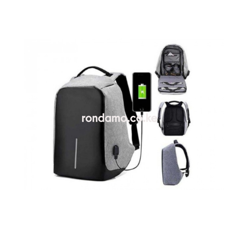 Securepack™ Best Anti-Theft USB Charging Travel Backpack Black3