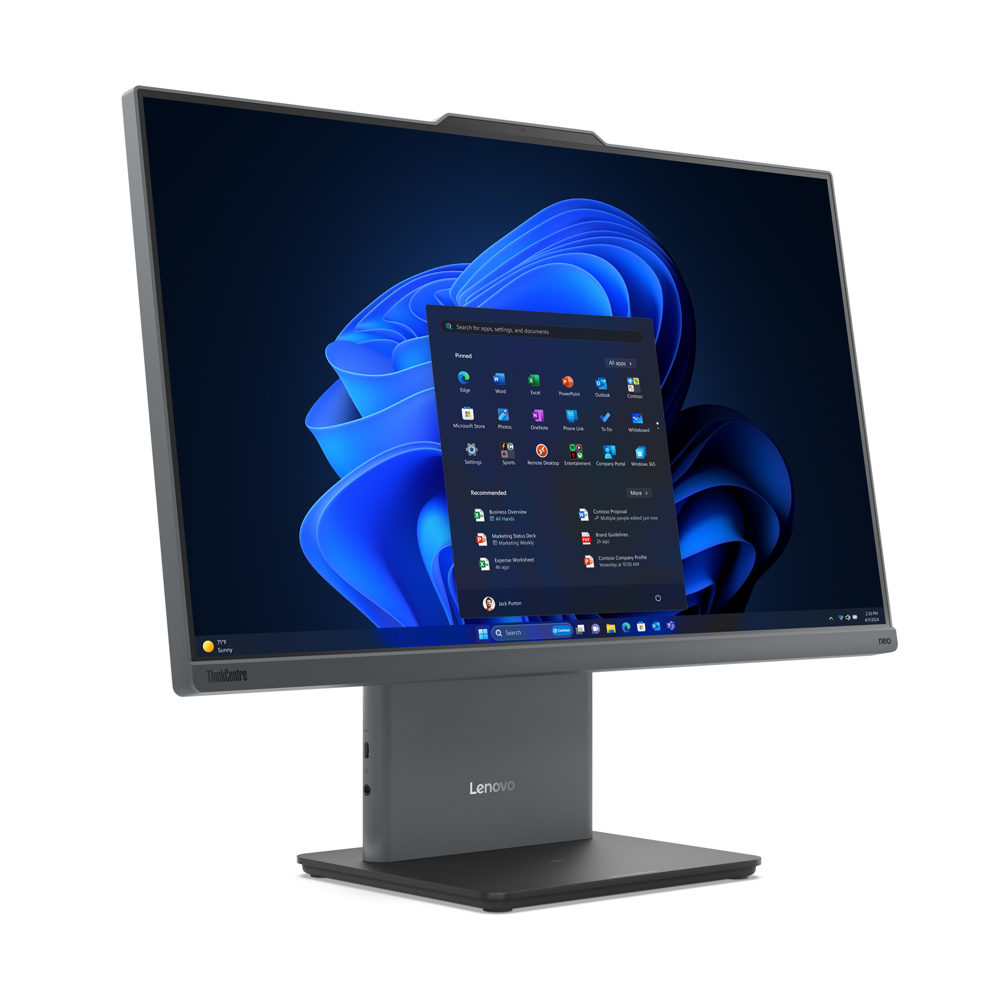 Lenovo ThinkCentre neo 50a 24 Gen 5, Intel Core i5 13420H, 8GB DDR5 5200, 512GB SSD – 12SC000TUM3